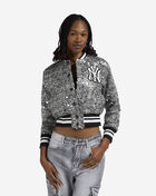 PRO STANDARD New York Yankees Tweed Sequin Bomber LNYU316336-TTD Black 1