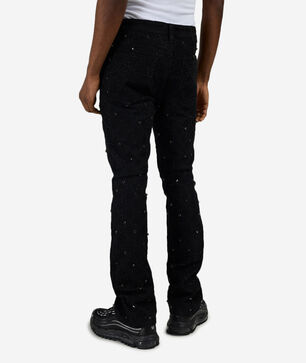 Embellished Stacked Jeans