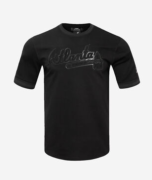 Atlanta Braves Triple Black Double Knit Tee