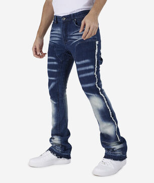 Stacked Panel Denim Jeans 