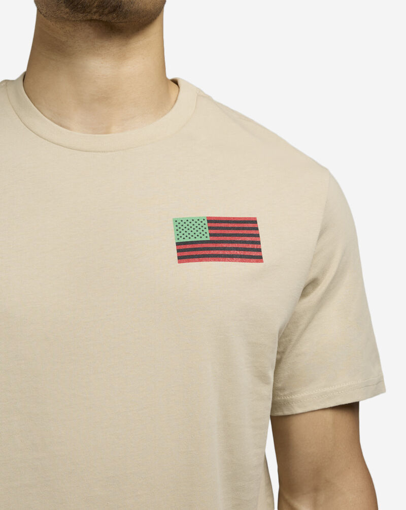 Mister Tee Juneteenth Flag Tee MTUS453-US-03872 Beige 3