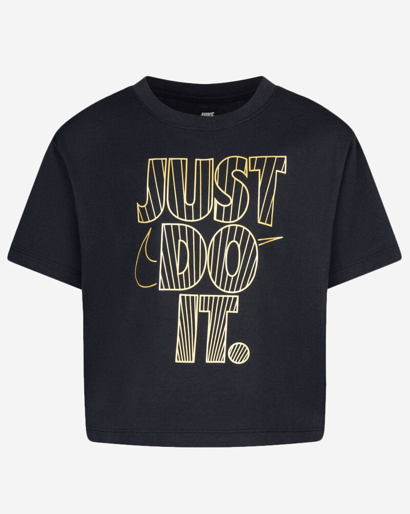 Nike Pre-School Shine Boxy Tee 36L428-023 Black 1