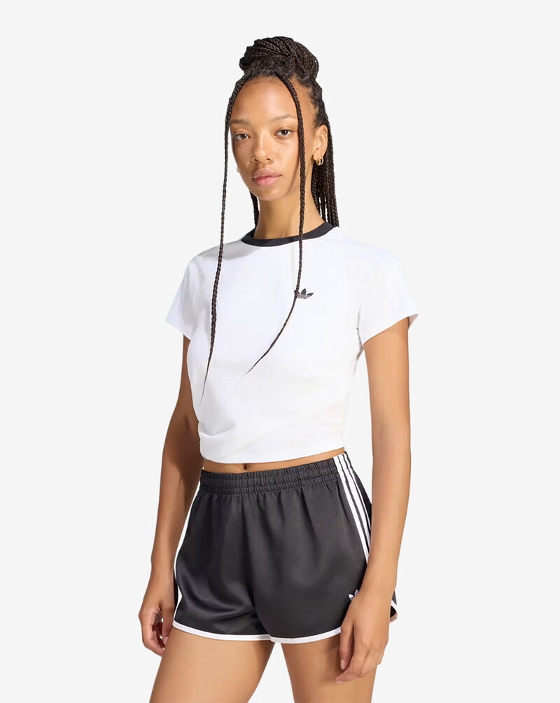 adidas Jennie Layered Tee LD4968-WHTBLK White 1