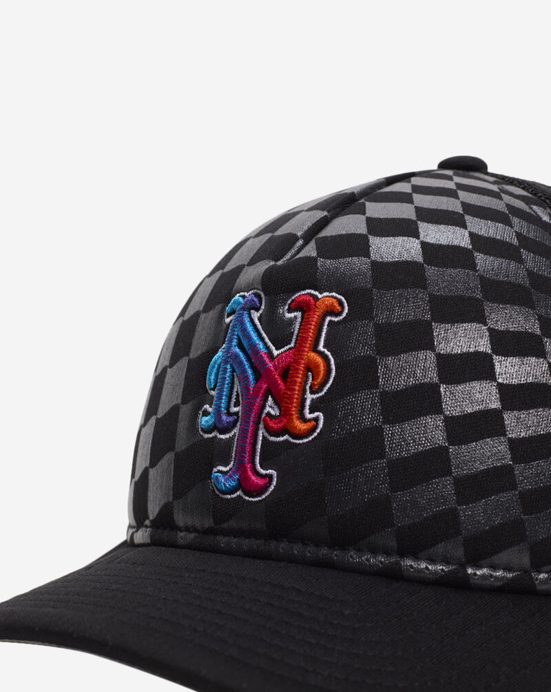 New Era 9Forty A-Frame New York Mets Raceway Snapback Hat 60641186 Black 2