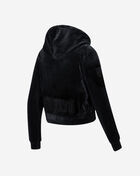 Brooklyn Nets Triple Black Velour Full-Zip Pullover Hoodie