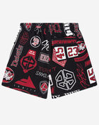 Jordan Little Kids' AOP Fleece Shorts 85D603-023 Black 3