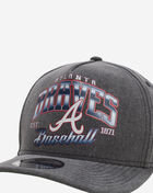 New Era 9Fifty Atlanta Braves Washed A-Frame Snapback Hat 60624347 Grey 2