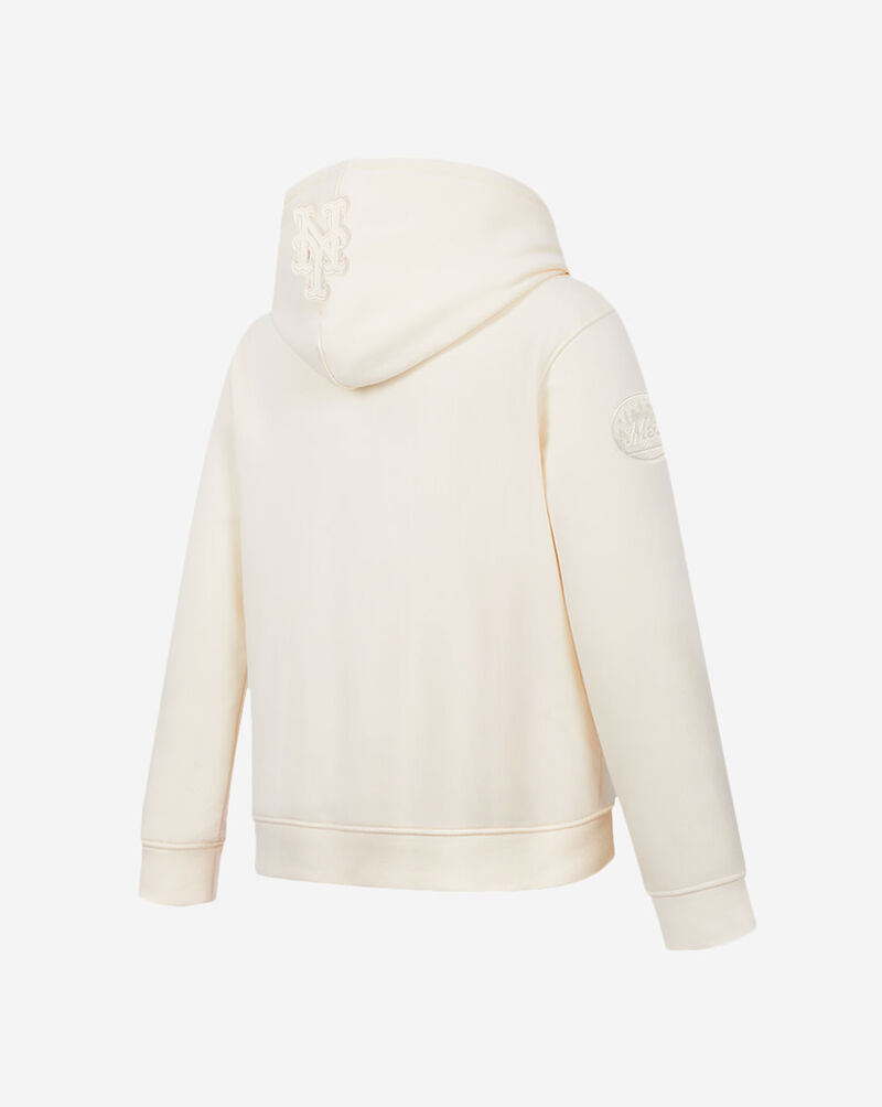 PRO STANDARD Big Boys' New York Mets Neutral Fleece Pull Over Hoodie LNMB5314997-EGG cream 3