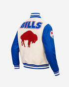 PRO STANDARD Buffalo Bills Retro Classic Rib Wool Varsity Jacket FBB643405-ERB cream 3