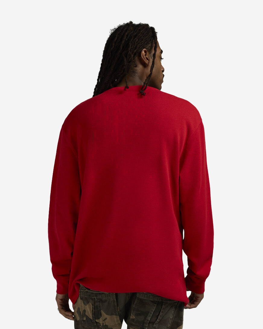 Shop Polo Ralph Lauren Embossed Thermal PWLE2F-AY07-RED red