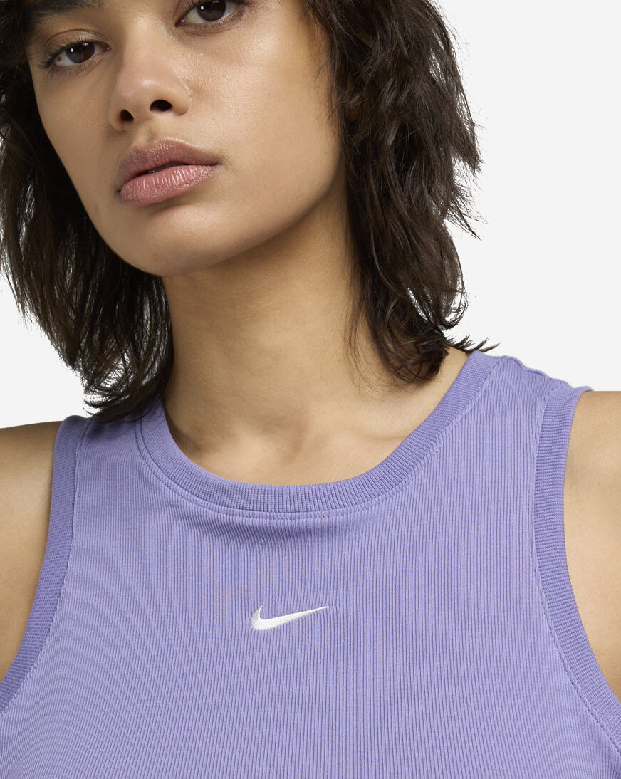 トップス Nknit rib mini tank top Nike Sportswear Chill Knit Women's Tight Cropped Mini-Rib Tank Top