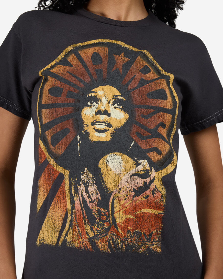 Shop Graphic Tees Diana Ross Afro Tee DNR0002J1591 black | SNIPES USA