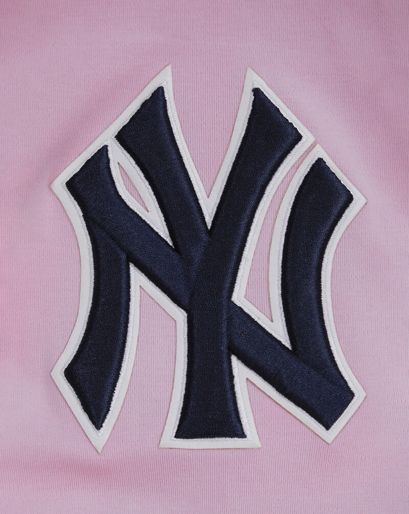 PRO STANDARD New York Yankees Short Sleeve Classic Chenille Double Knit Tee  LNY131891-PNK Pink 4