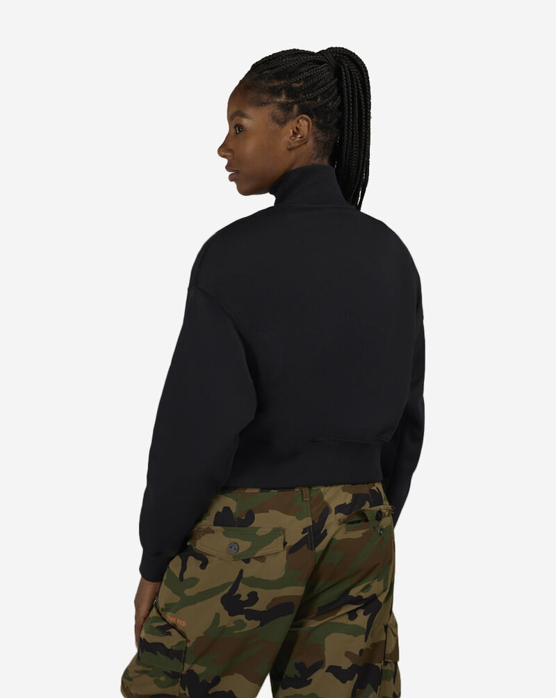 Nike NSW Phoenix Fleece 1/4-Zip Cropped Sweatshirt DQ5767-010 Black 2