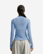 Nike NSW Chill Knit Tight Mod-Cropped Long-Sleeve Lace Top IM8389-486 Blue 2