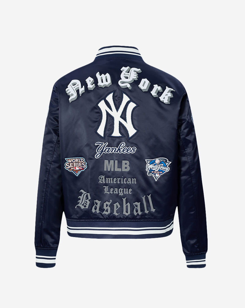 PRO STANDARD New York Yankees Old English Satin Jacket  LNYU314737-MDN Blue 3