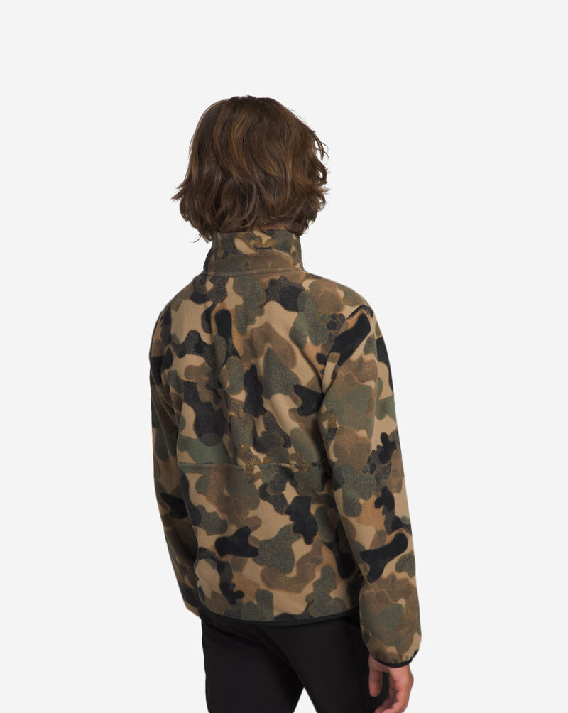 The North Face Grade School Glacier 1/4 Zip Pullover NF0A84L9-ORU Camo 3