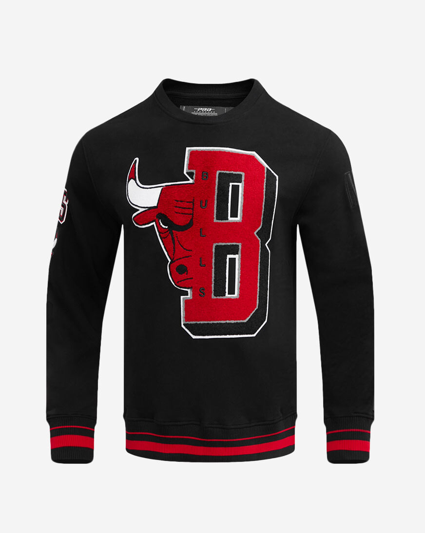 Shop PRO STANDARD Chicago Bulls Mash Up Rib Fleece Crewneck