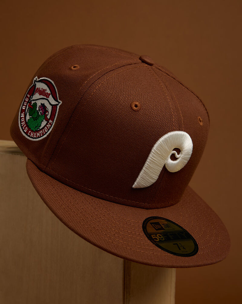 New Era 59Fifty Philadelphia Phillies Fitted Hat 70958604 Brown 5