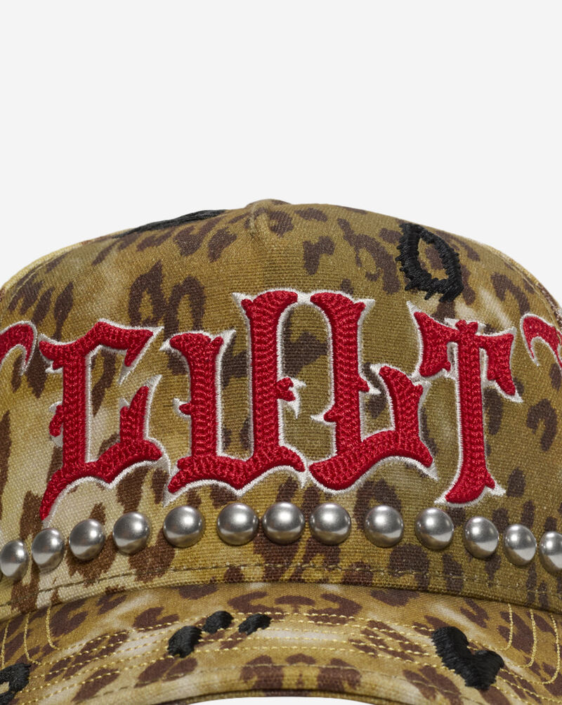 Cult of Individuality Cheetah Print 5 Panel Trucker Hat 626AS-CHS01A animal print 2