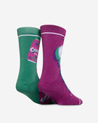 Odd Sox Crush Grape Split Crew Socks (L) 39643MONCD Multi 3