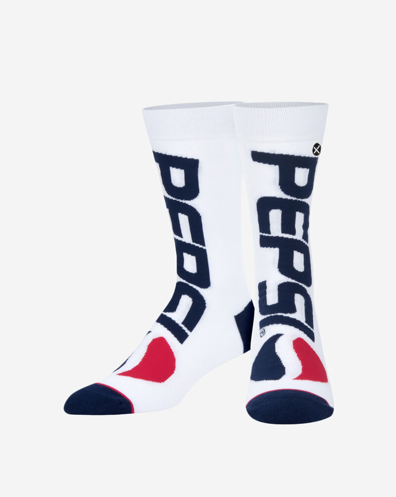Odd Sox Pepsi Cool Knit Split Crew Straight Socks OSPEPCOOL White 3
