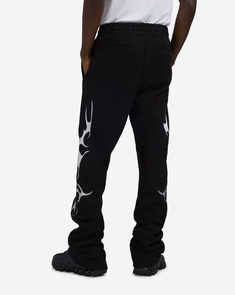 Decibel Metallic Neo Tribal Stacked Fleece Pants DCB002-BLK Black 2