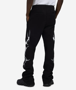 Metallic Neo Tribal Stacked Fleece Pants