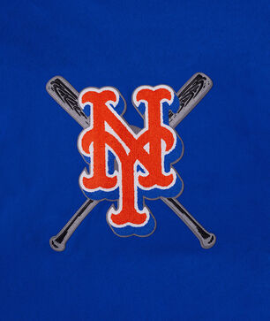 New York Mets Mash Up Rib Fleece Crewneck 