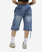 Zip-Off Cargo Jort Denim