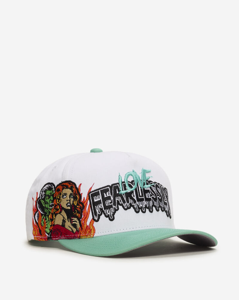 Field Grade Love Fearlessly Vampire Twill Trucker Hat 1005398 White 1