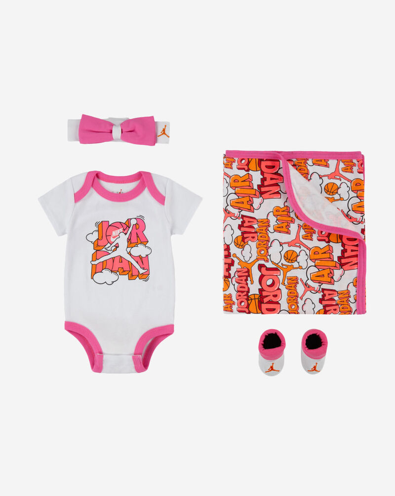 Jordan Infant 4PC Blanket Set NJ0544-001 White 1