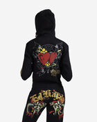 Ed Hardy Heart Snake Fleece Hoodie EHW1502-2 Black 2