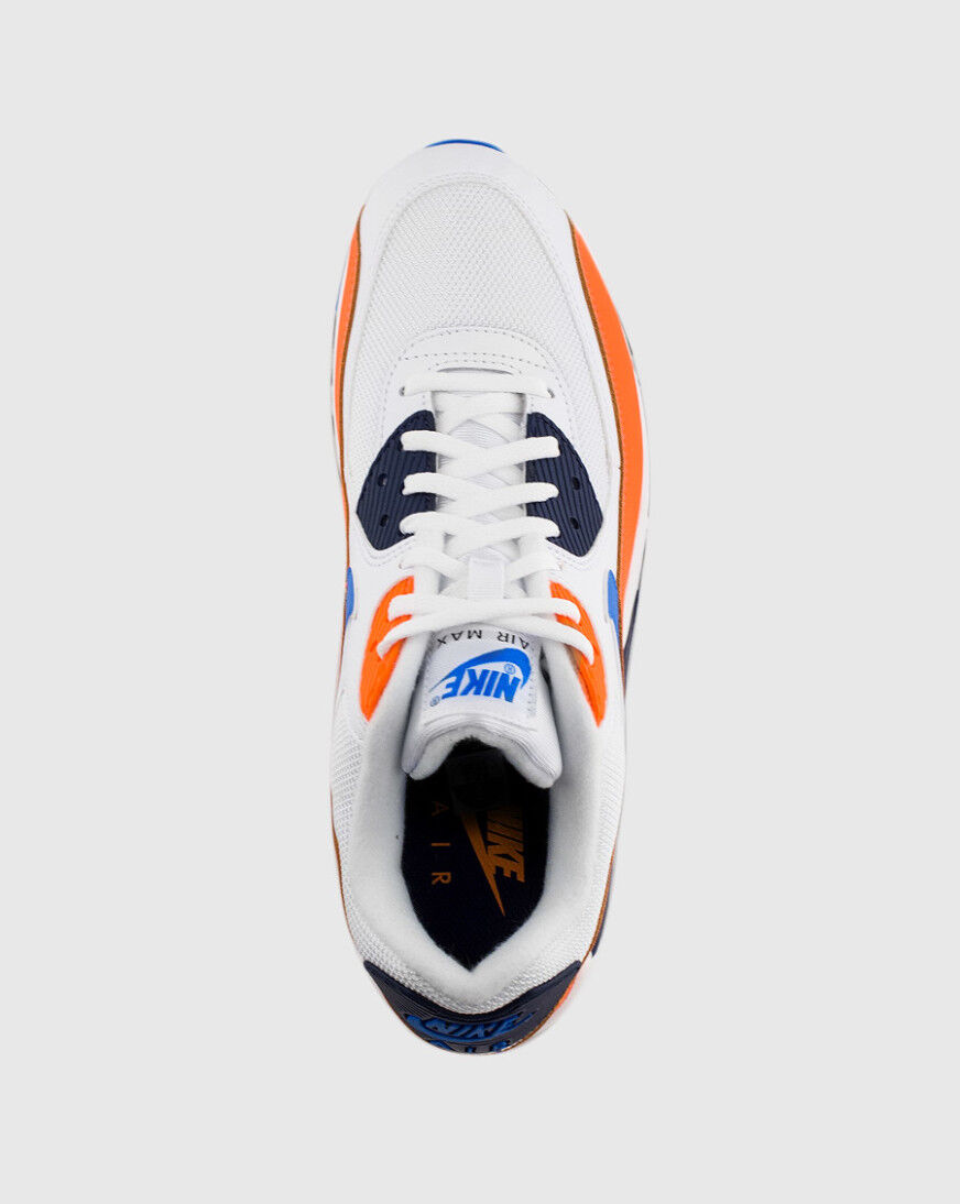 air max 90 white photo blue total orange