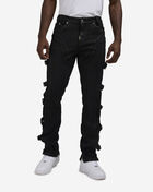 Guapi Obsidian Buckle Denim Jeans OBSIDIAN-BLK-BUCKLE Black 1