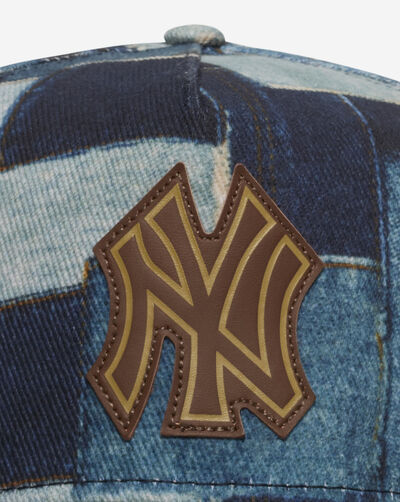 9Fifty New York Yankees A-Frame Denim Patchwork Snapback Hat
