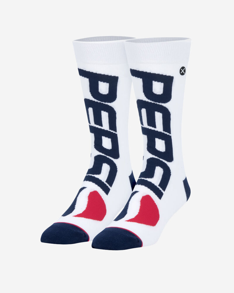Odd Sox Pepsi Cool Knit Split Crew Straight Socks OSPEPCOOL White 1