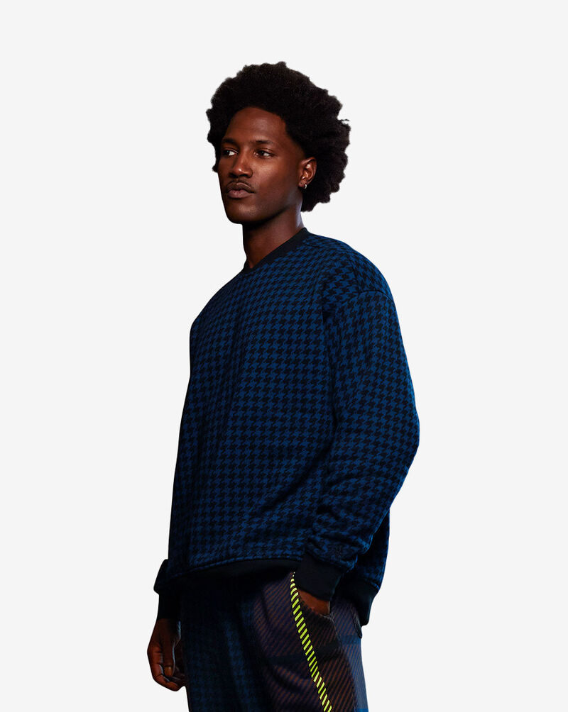 adidas IVY PARK Allover Print Crewneck Sweatshirt  HH9521 Blue 2