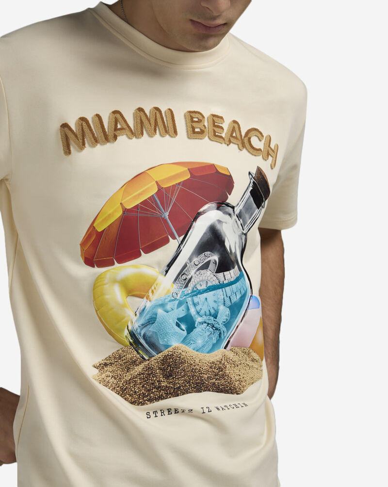 STREETZ IS WATCHIN Miami Beach Tee SIW9002-CRM Beige 3