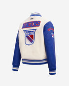 PRO STANDARD New York Rangers Retro Classic Rib Wool Varsity Jacket HNRH67278-ERB cream 3