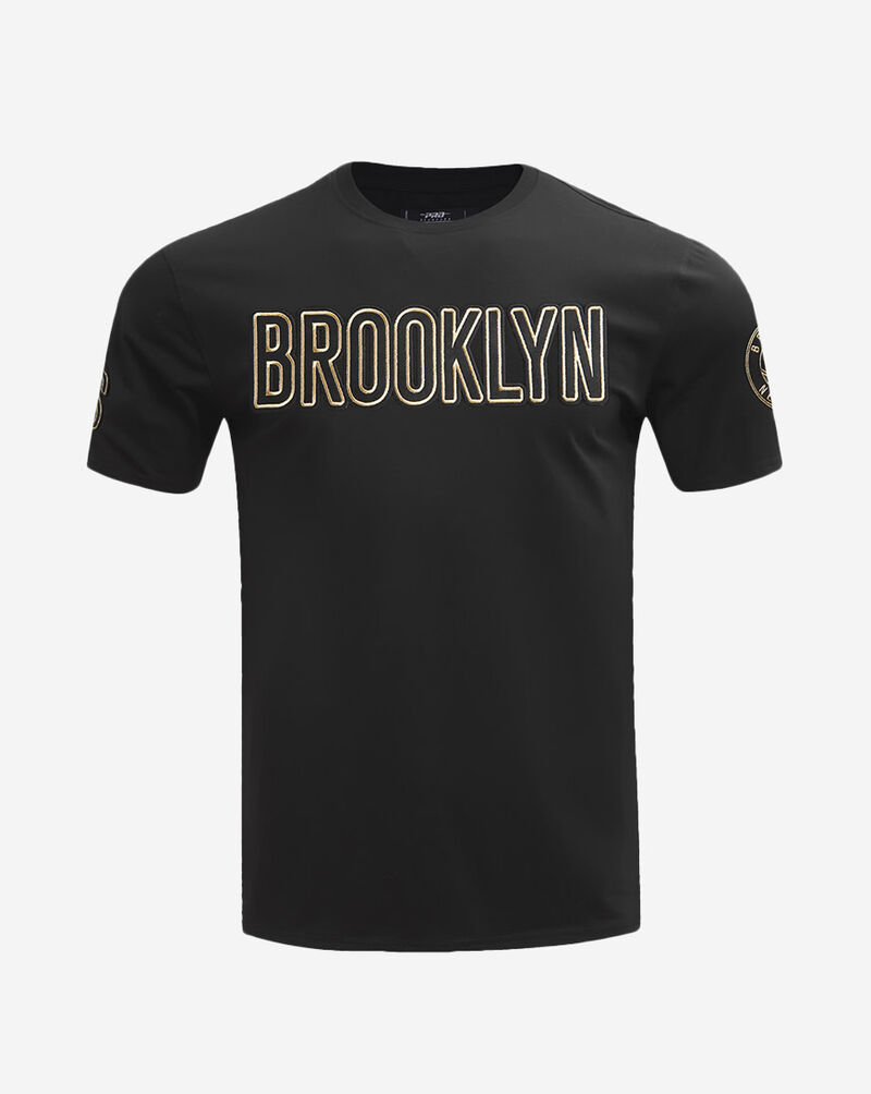 PRO STANDARD Black and Gold Brooklyn Nets Tee BBN1513570-BLK Black 1