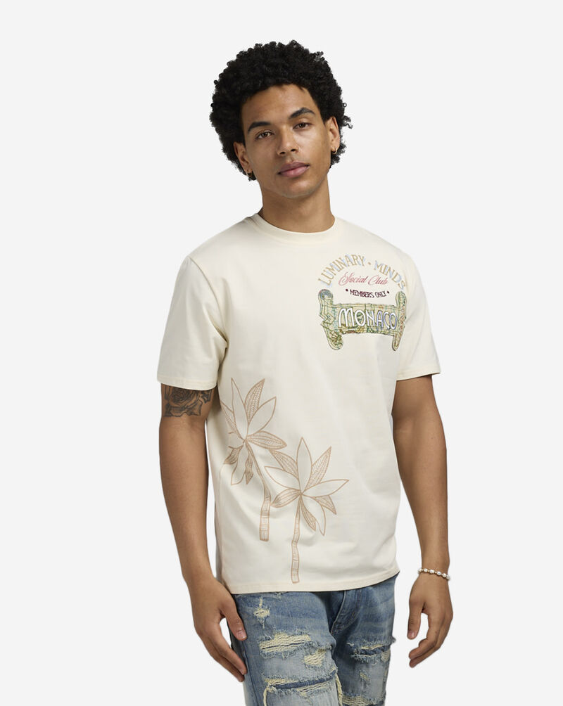 Smoke Rise Monaco Tapestry T-Shirt  KT25169SN-ECR cream 1