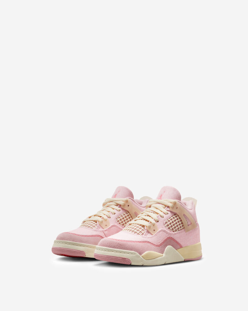 Jordan Little Kids' Air Jordan 4 Retro "Pearl Pink and Iced Carmine" IB6715-600 Pink 2