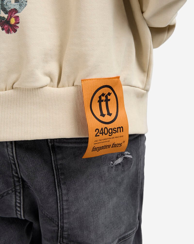 Forgotten Faces Hooded Ghost Hoodie FOFUS061-00208 cream 3