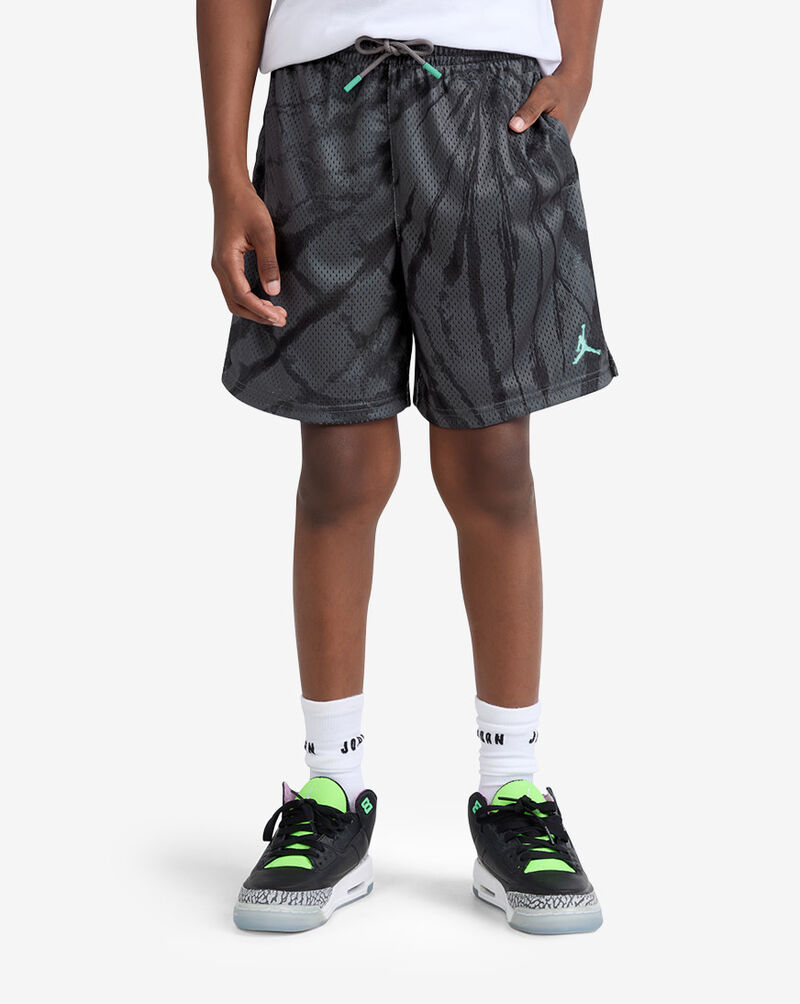 Jordan Big Kids' Tie Dye Mesh Shorts 95F795-GAE Grey 1