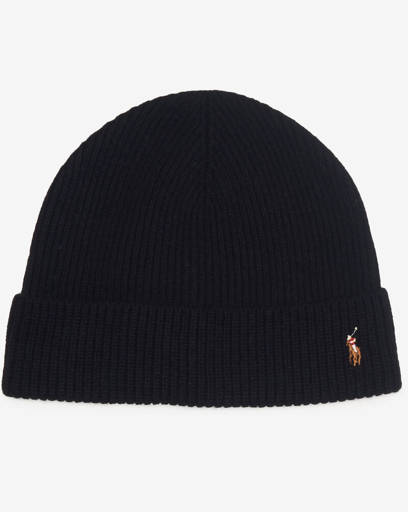 Polo Ralph Lauren Signature Cuff Hat PC0483-002 Black 1