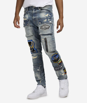 Denim Patch Jeans