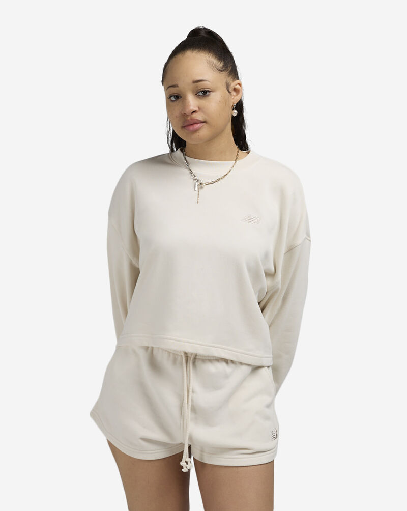 New Balance Coastal Fleece Crew Top WT51514-LIN cream 1
