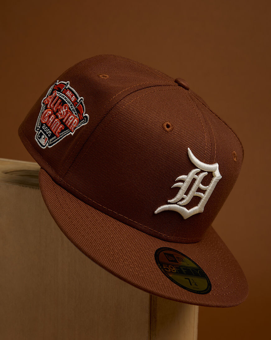 Shop New Era 59Fifty Detroit Tigers Fitted Hat 70958613 brown