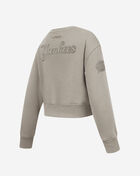 Big Girls' New York Yankees Neutral Fleece Crewneck